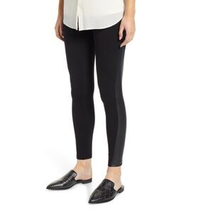 ⭐️ 2 for $25 • LYSSE || Gemma Faux Leather Panel Ankle Leggings Black Small
